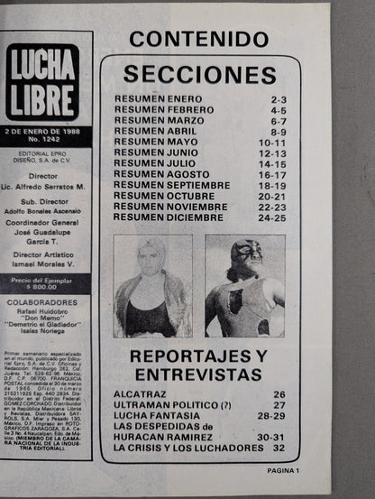 LUCHA LIBRE No.1242