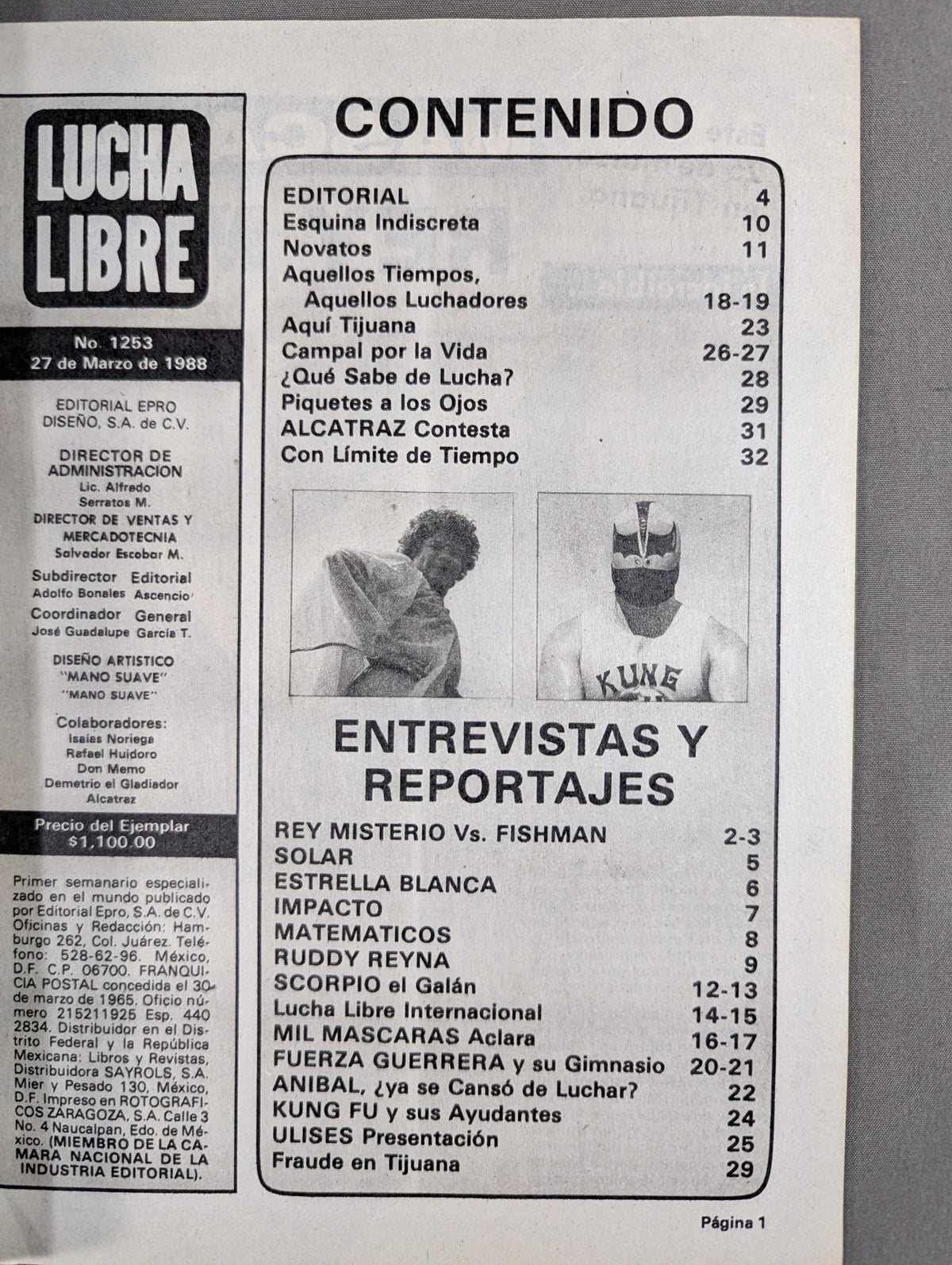 LUCHA LIBRE No.1253