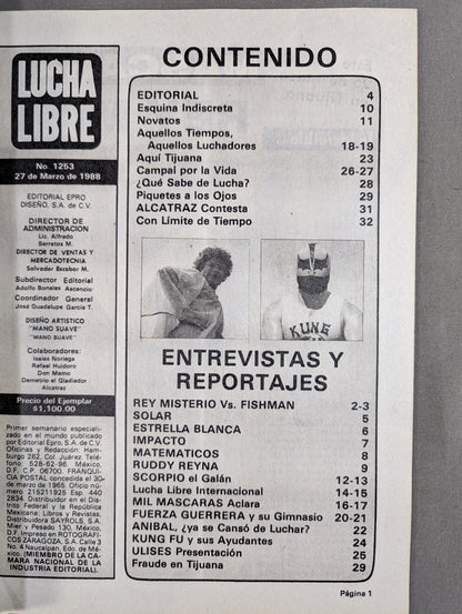 LUCHA LIBRE No.1253