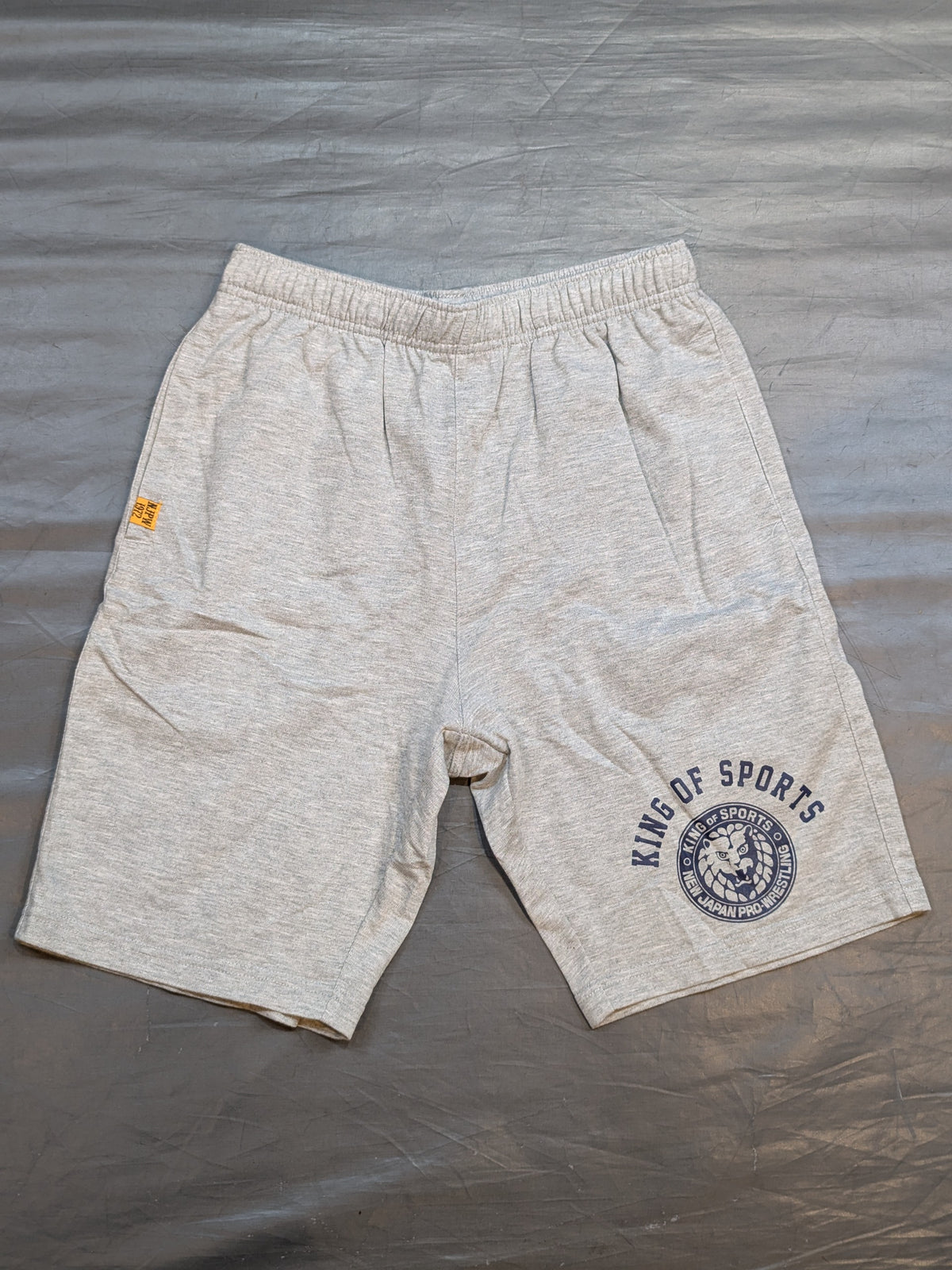 New Japan Pro Wrestling × Shimamura Sweat Shorts (2) (Gray)