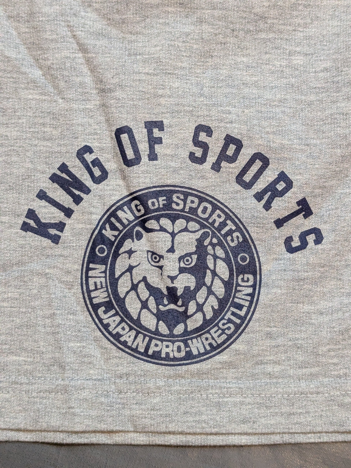 New Japan Pro Wrestling × Shimamura Sweat Shorts (2) (Gray)