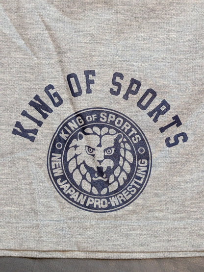New Japan Pro Wrestling × Shimamura Sweat Shorts (2) (Gray)