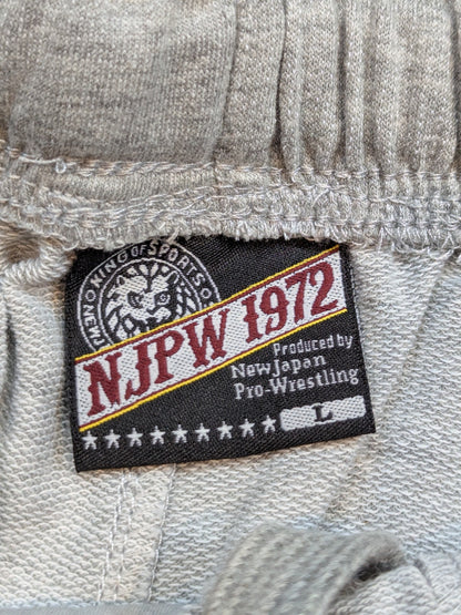 New Japan Pro Wrestling × Shimamura Sweat Shorts (2) (Gray)