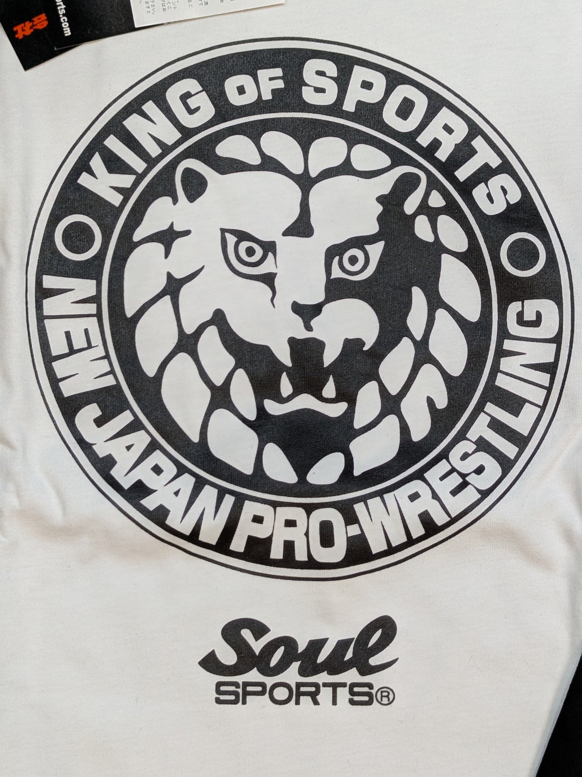 Lion Mark × SOUL Raglan T-shirt (White×Black)