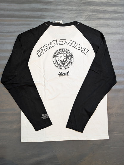 Lion Mark × SOUL Raglan T-shirt (White×Black)