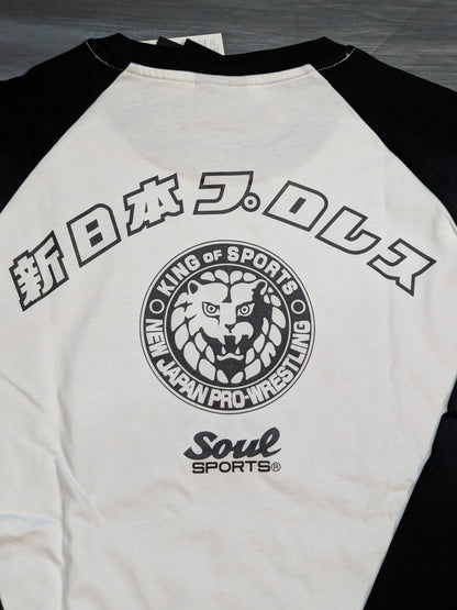 Lion Mark × SOUL Raglan T-shirt (White×Black)