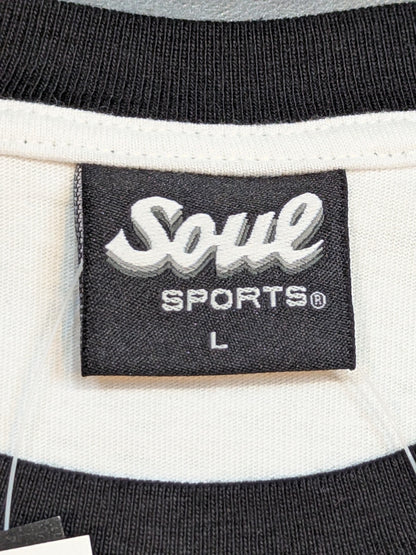 Lion Mark × SOUL Raglan T-shirt (White×Black)