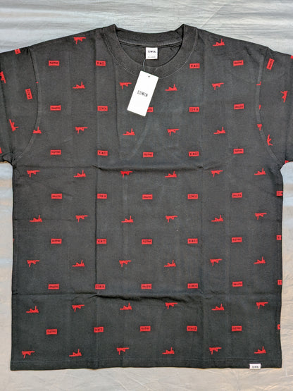 Tetsuya Naito ×EDWIN All-over Print T-Shirt (Black)