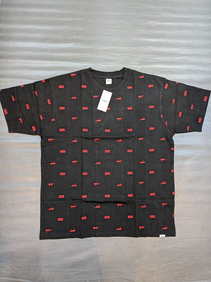 Tetsuya Naito ×EDWIN All-over Print T-Shirt (Black)