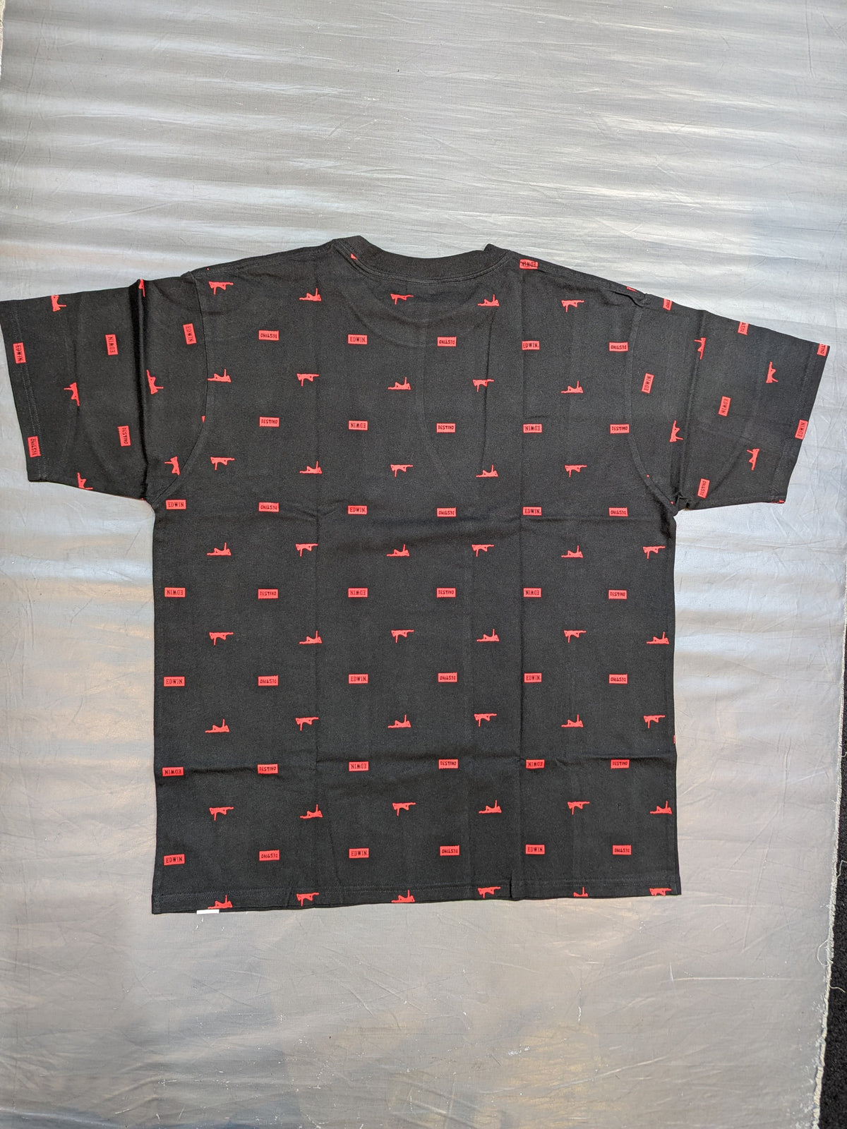 Tetsuya Naito ×EDWIN All-over Print T-Shirt (Black)