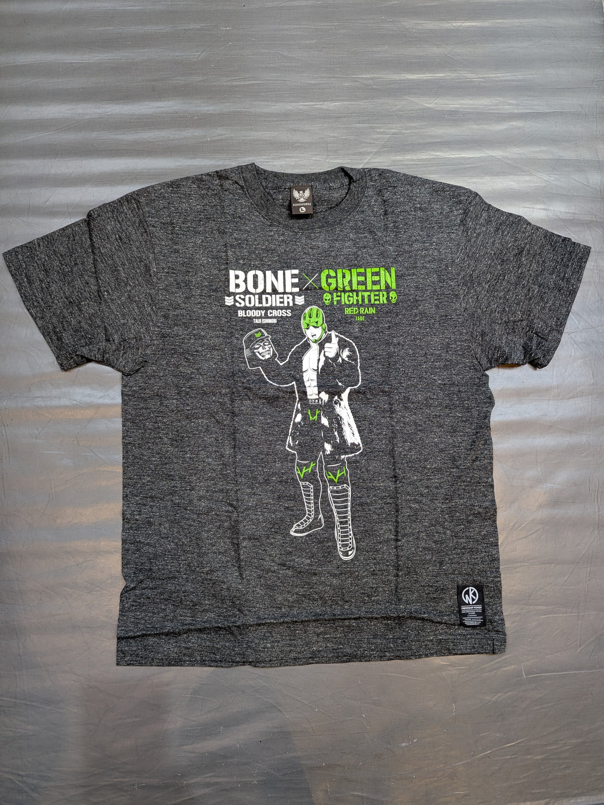 キン肉マン二世コラボ 石森太二×ジェイド Tシャツ(ヘザーブラック)