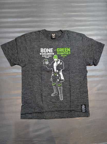 キン肉マン二世コラボ 石森太二×ジェイド Tシャツ(ヘザーブラック)