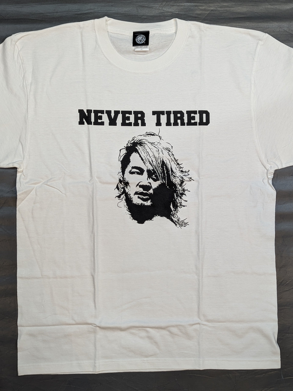 棚橋弘至「NEVER TIRED」Tシャツ②