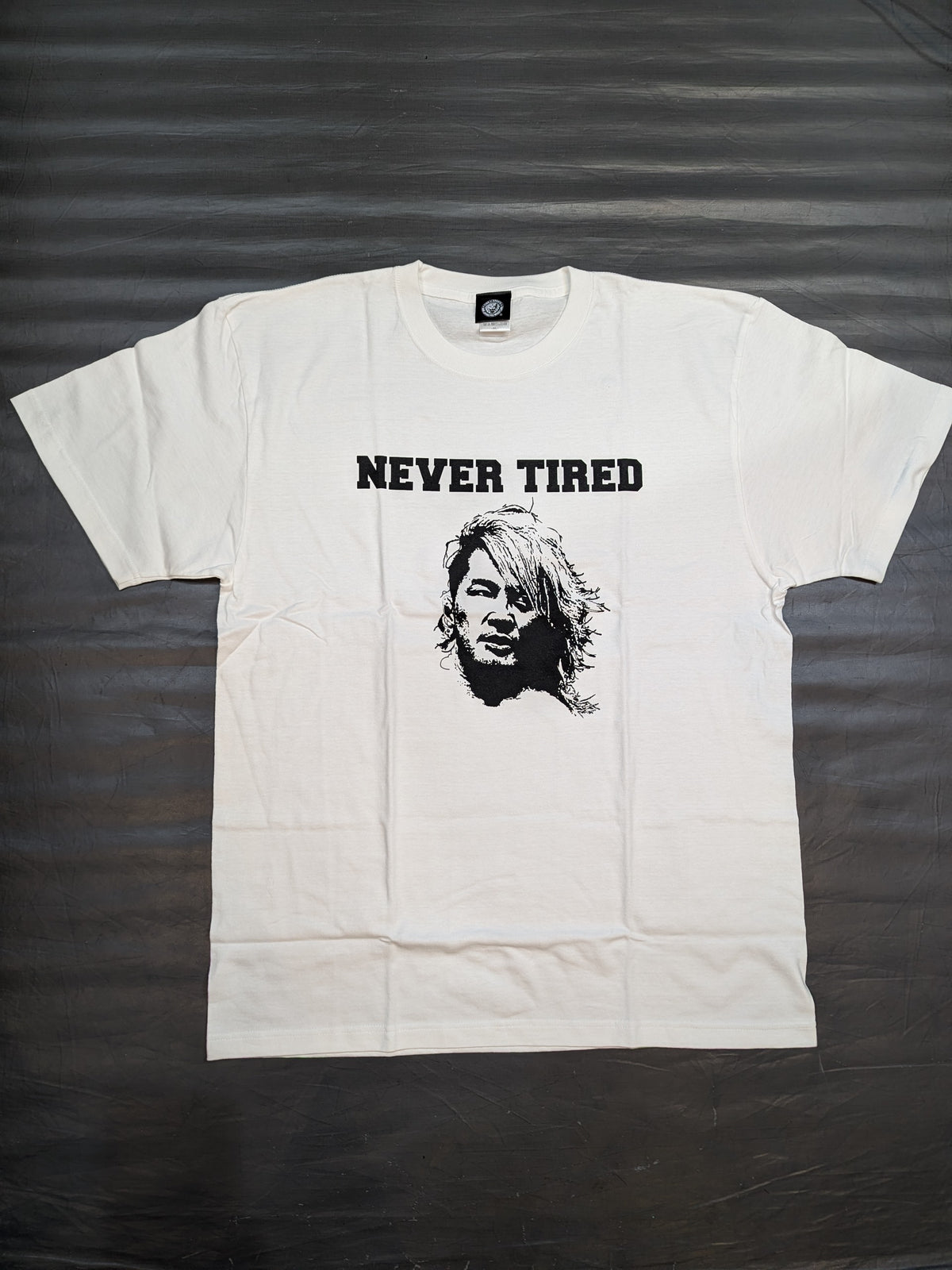 棚橋弘至「NEVER TIRED」Tシャツ②
