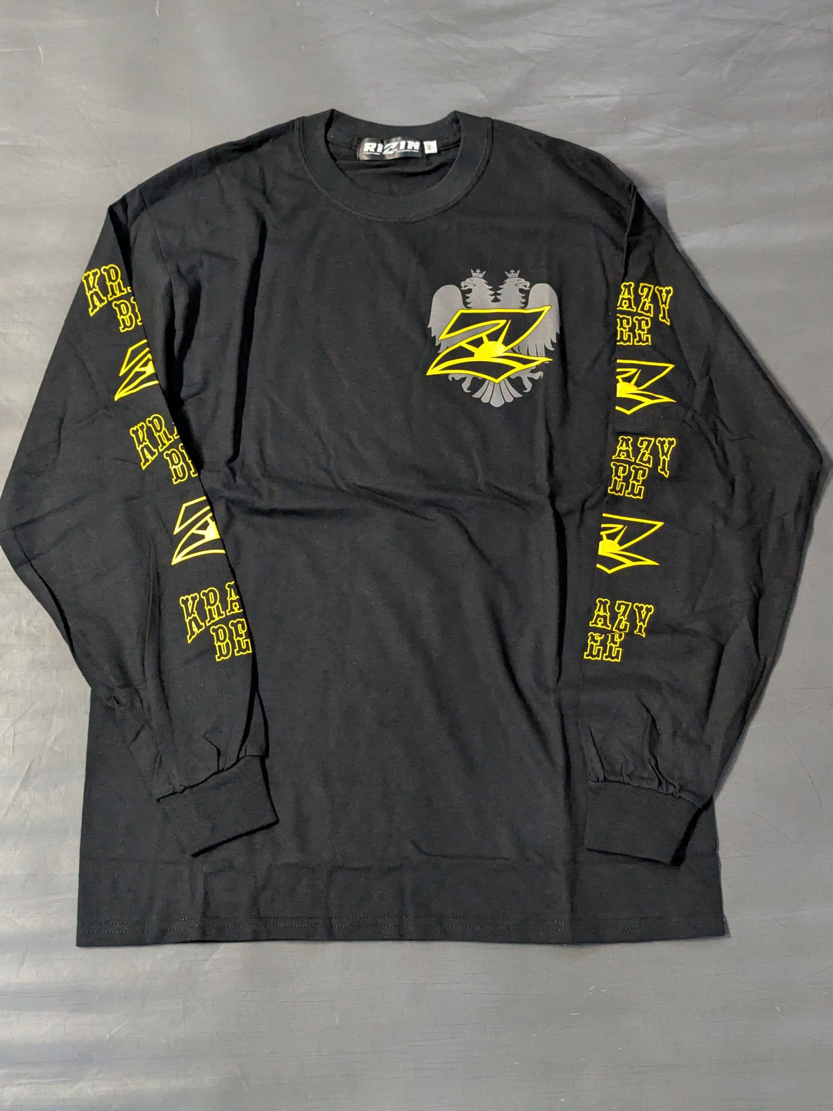 RIZIN×KRAZY BEE Long T-Shirt (Black)