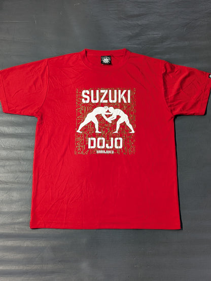 Minoru Suzuki "SUZUKI DOJO" Dry T-Shirt (Red)