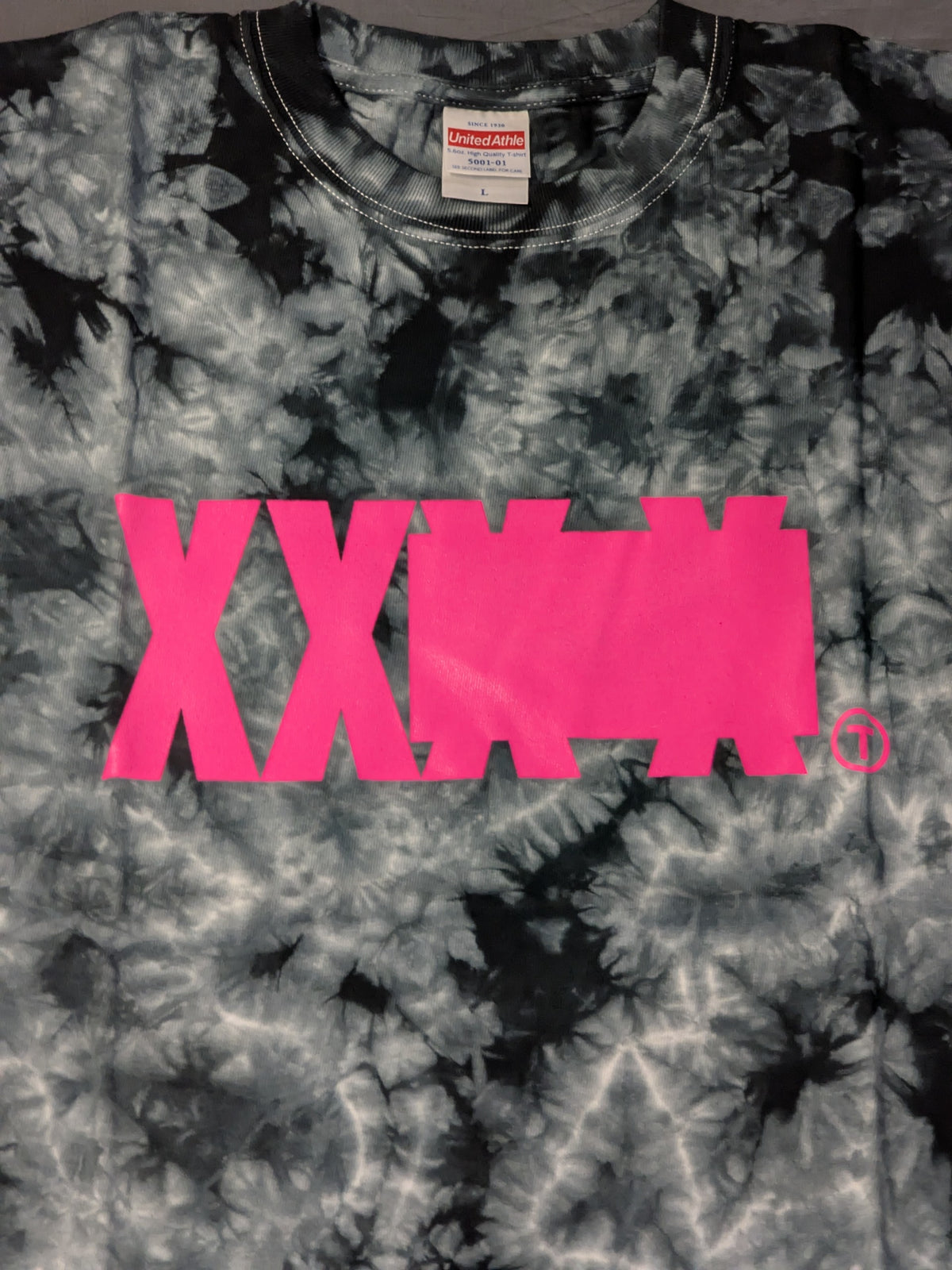 T-Hawk 'X-LAB3 BASIC' T-shirt (Gray × Tie-dye)
