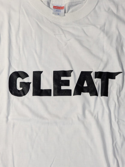 GLEAT ロゴ ロングTシャツ(ホワイト)