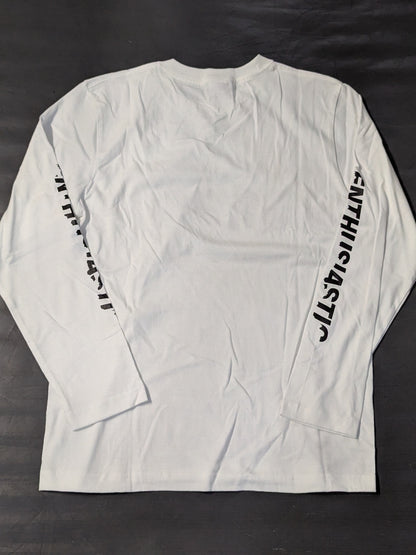 GLEAT ロゴ ロングTシャツ(ホワイト)