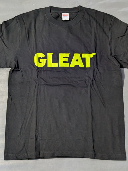 GLEAT ロゴ Tシャツ(ブラック×イエロー)
