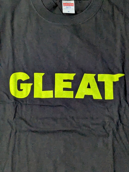 GLEAT ロゴ Tシャツ(ブラック×イエロー)
