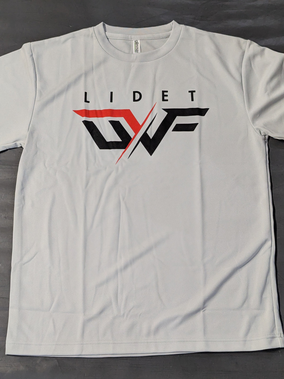 GLEAT「LIDET UWF」ドライTシャツ(グレー)