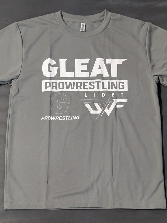 GLEAT PRO Wrestling Dry T-Shirt (Gray)