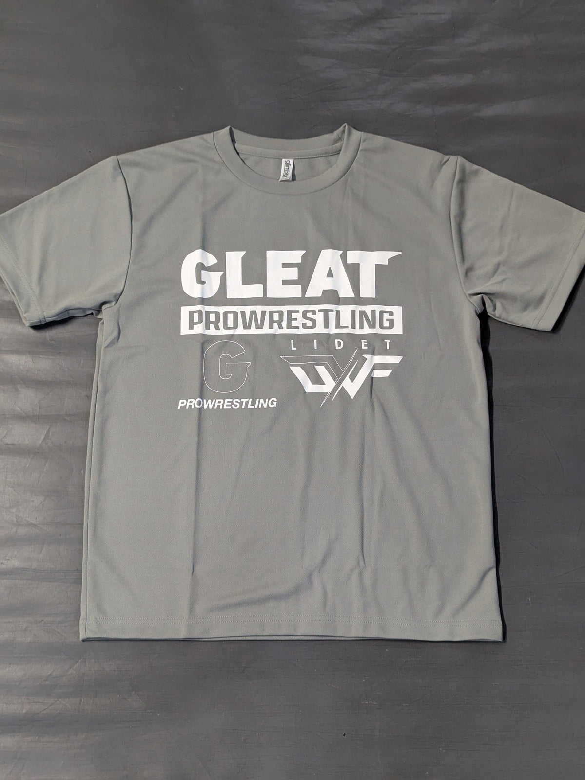 GLEAT PROWRESTLING ドライTシャツ(グレー)