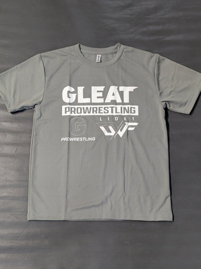 GLEAT PROWRESTLING ドライTシャツ(グレー)