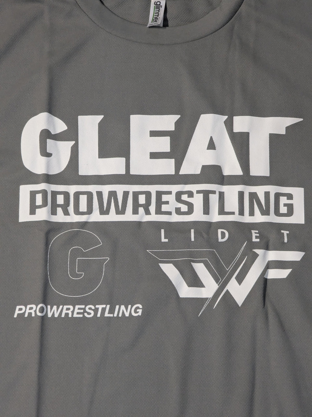GLEAT PROWRESTLING ドライTシャツ(グレー)