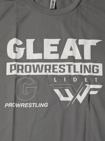 GLEAT PROWRESTLING ドライTシャツ(グレー)