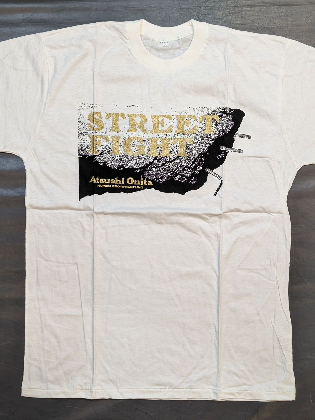 大仁田厚「STREET FIGHT」Tシャツ(ホワイト)