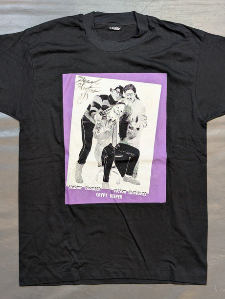 【2選手直筆サイン入り】ビクター・キニョネス＆フレディ・クルーガー＆クリプト・キーパー ピクチャーTシャツ