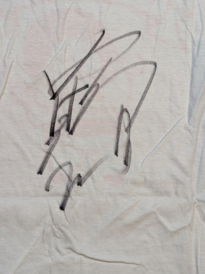 【hand signed autograph】 Goro Tsurumi "TSURUMI GYM" Illustration T-Shirt (1)