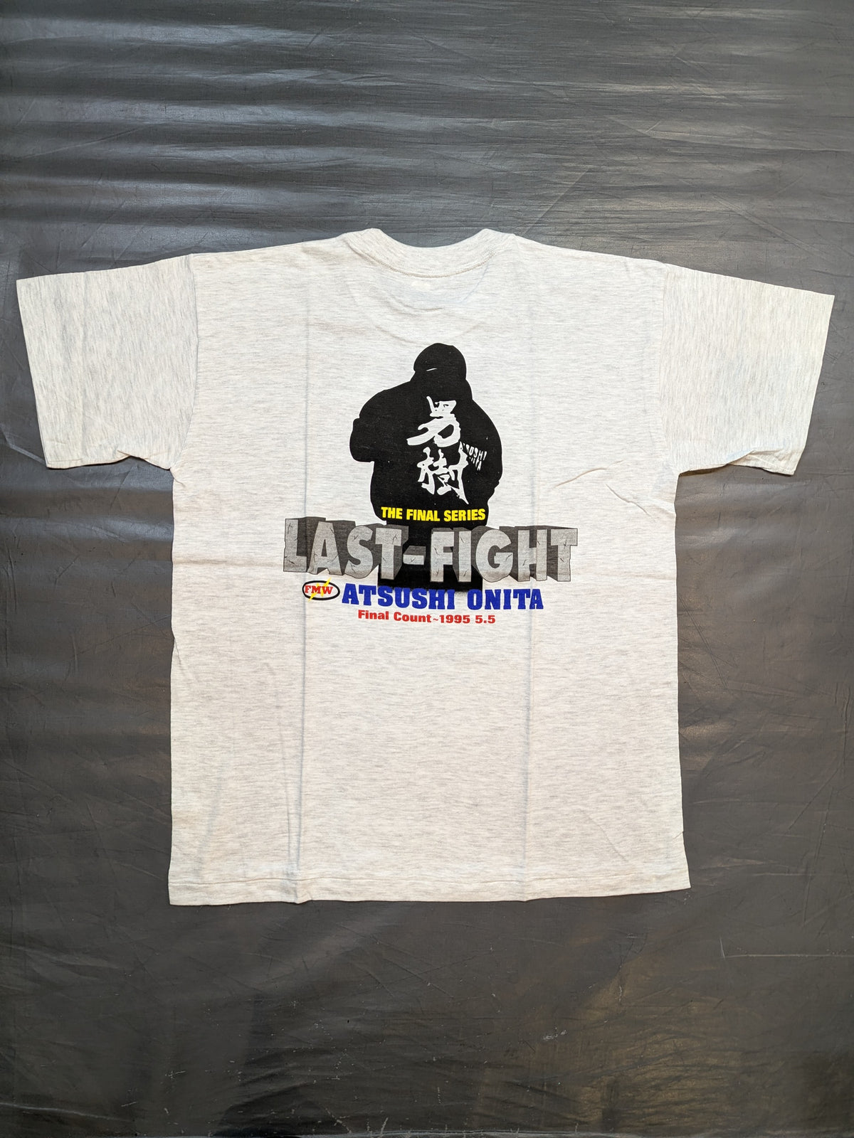 大仁田厚「THE FINAL SERIES LAST-FIGHT」Tシャツ(男樹シルエット / グレー)