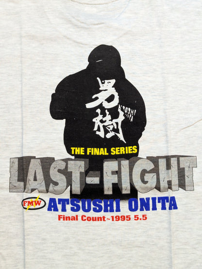 大仁田厚「THE FINAL SERIES LAST-FIGHT」Tシャツ(男樹シルエット / グレー)