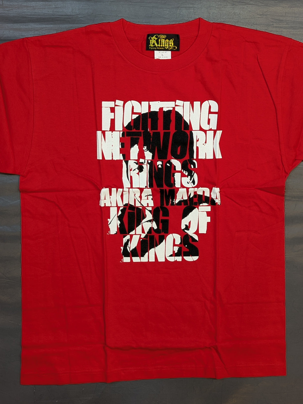 前田日明「KING OF KINGS」Tシャツ(レッド)