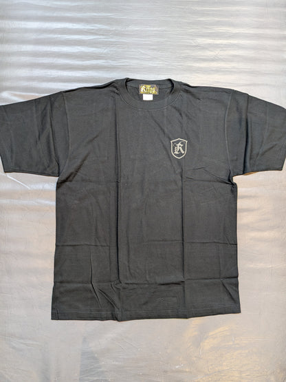RINGS ワンポイントエンブレムTシャツ③(ブラック)