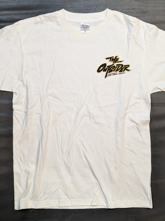 THE OUTSIDER One-Point Logo T-Shirt (White)