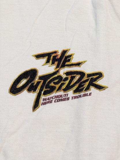 THE OUTSIDER ワンポイントロゴTシャツ(ホワイト)