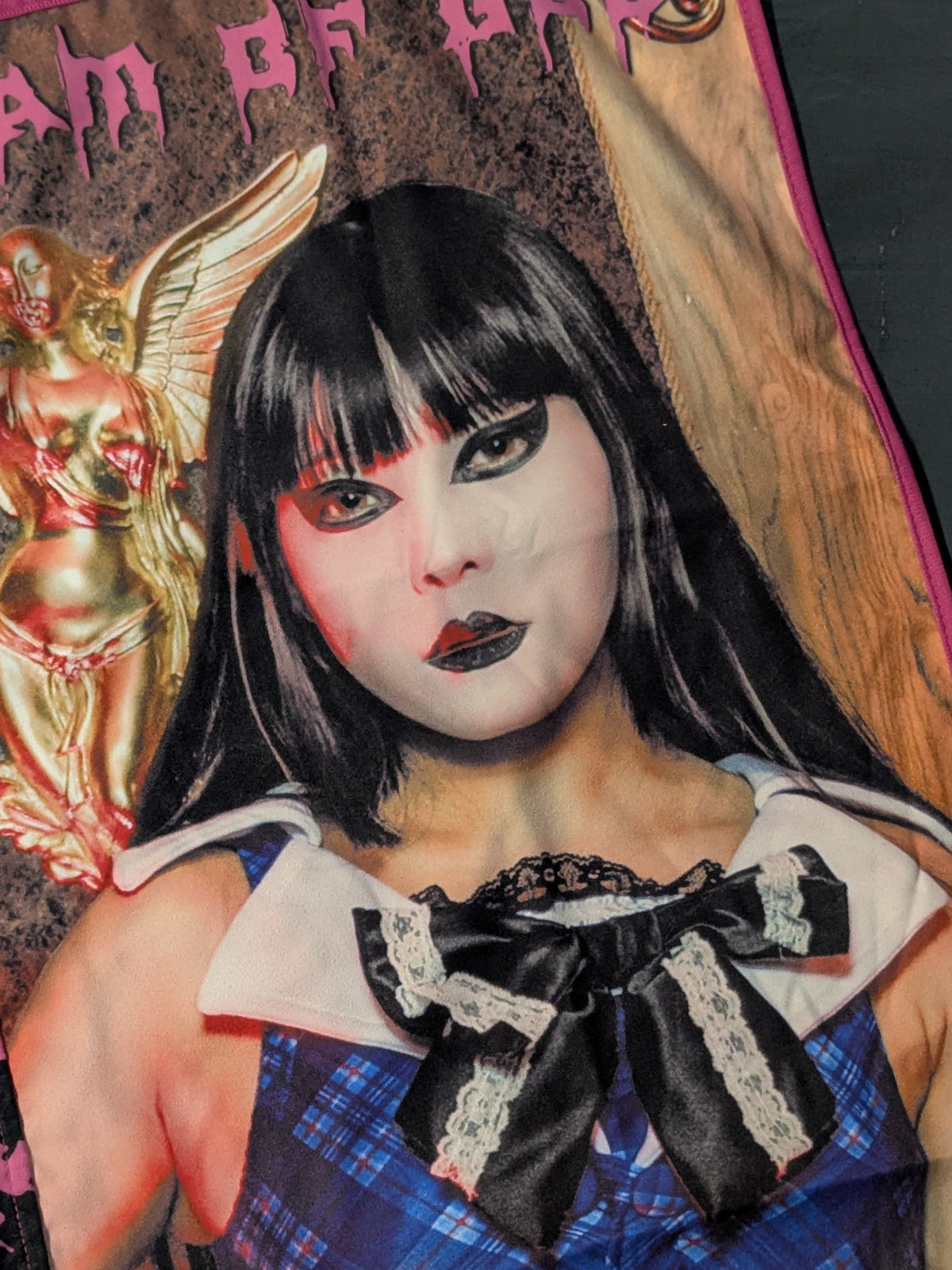 ★暗黒プロレス組織666★ ラム会長 猫耳フードタオル