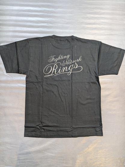 RINGS ワンポイントエンブレムTシャツ④(ブラック)
