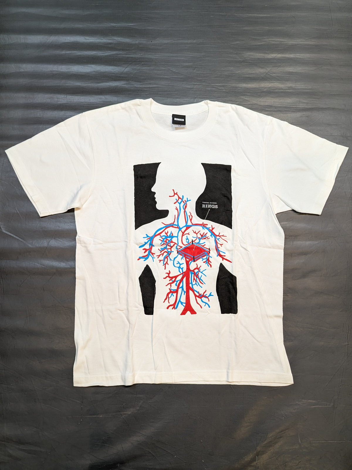 RINGS 血液循環図Tシャツ(ホワイト)