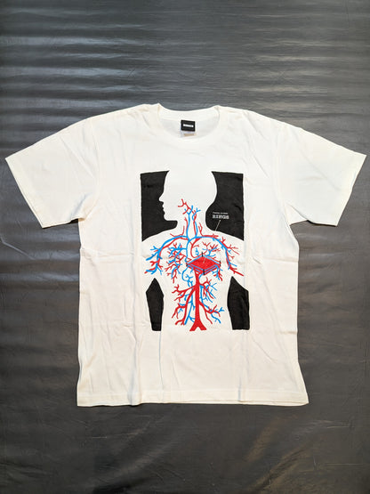 RINGS 血液循環図Tシャツ(ホワイト)