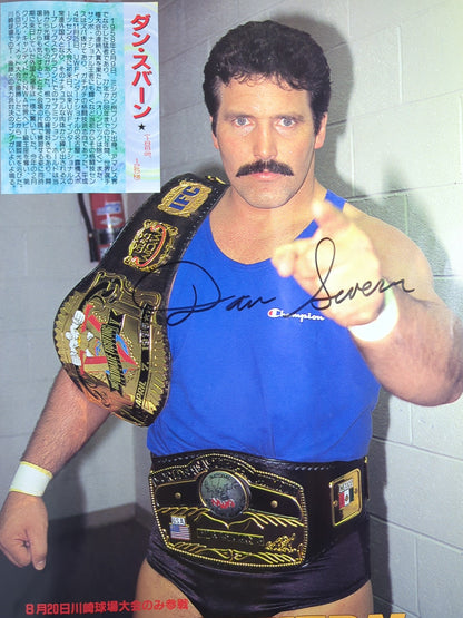 [2 fighters hand signed autograph ] IWA JAPAN Pro Wrestling  / KAWASAKI DREAM ~Even Indies Dream~