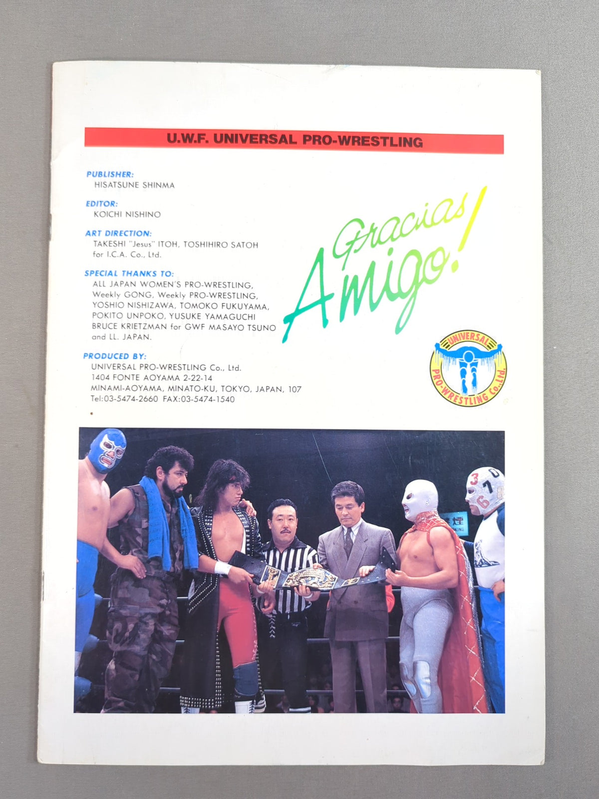 [Iwao Tetsukai hand signed autograph ] LUCHA MANIA / Lucha Mania Vol.8