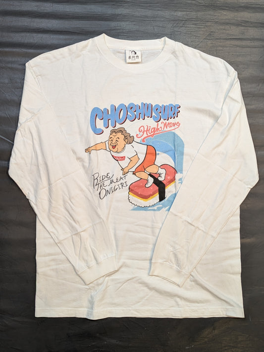 長州力「CHOSHU SURF」ロングスリーブイラストTシャツ
