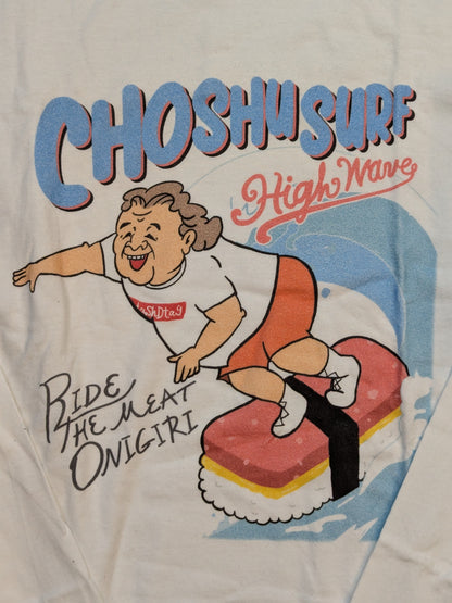 Riki Choshu "CHOSHU SURF" Long Sleeve Illustration T-Shirt