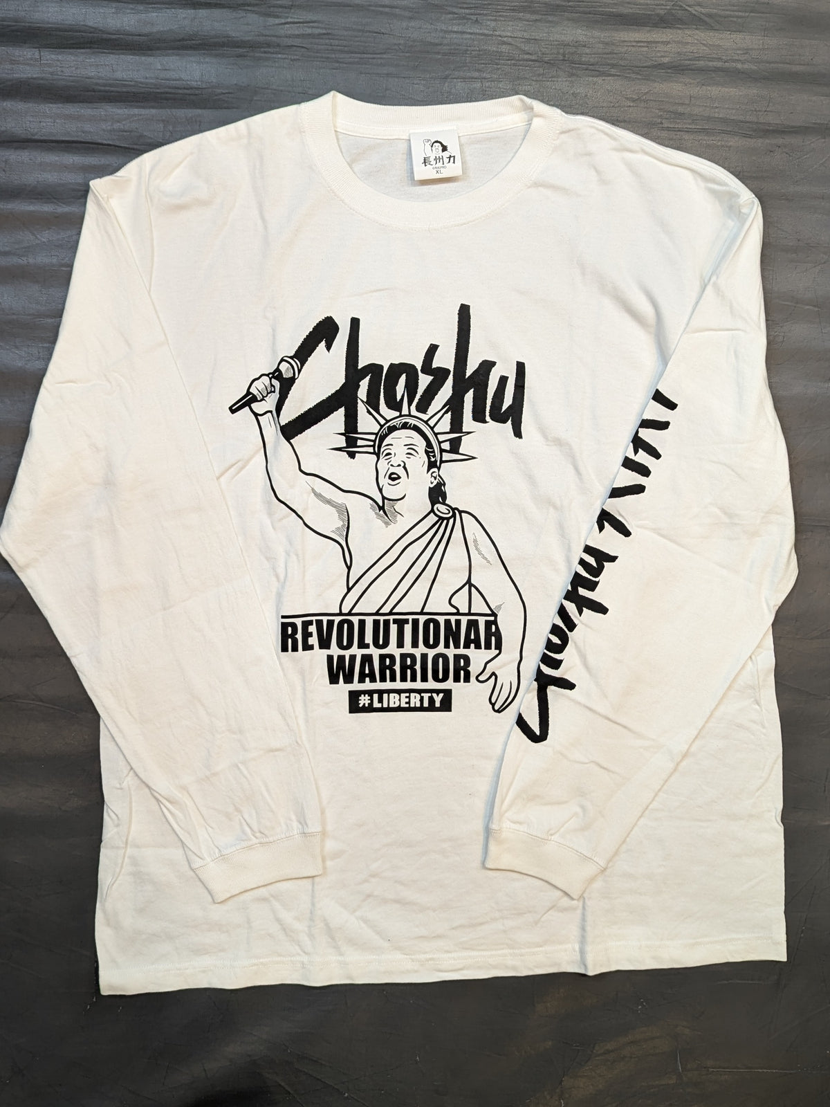 Riki Choshu  "EVOLUTIONARY WARRIOR #LIBERTY" Long Sleeve Illustration T-Shirt