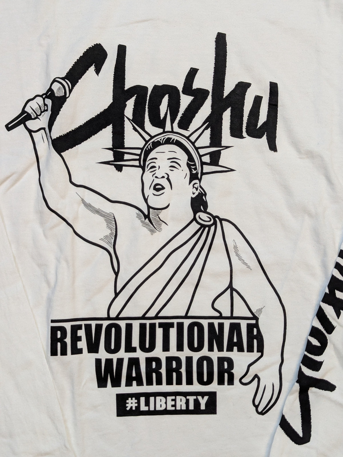 Riki Choshu  "EVOLUTIONARY WARRIOR #LIBERTY" Long Sleeve Illustration T-Shirt